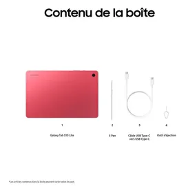 Samsung Galaxy Tab S10 Lite 10,9" 256 GB Wi-Fi Red