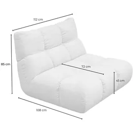 KAWOLA Drehsessel VIVIEN Cord 80 x 90 x 90 cm Grau drehbar