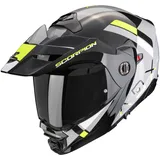 Scorpion ADX-2 Galane, Klapphelm - Grau/Schwarz/Neon-Gelb - XS