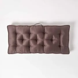 Homescapes Sitzkissen 100 x 48 x 10 cm braun 1 St.