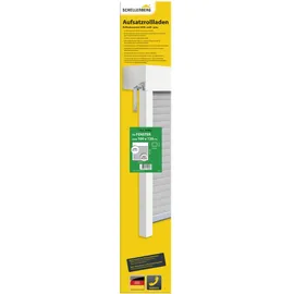 Schellenberg Aufsatzrollladen-Set für Fenster, 100 x120 cm, weiß/grau