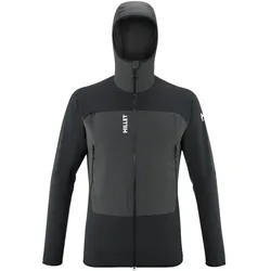 Millet Softshelljacke Fusion XCS Hoodie (winddicht, maximale Bewegungsfreiheit) schwarz/dunkelgrau Herren