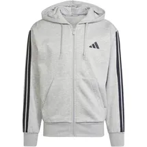 adidas Essentials 3-Streifen Kapuzenjacke Herren grau L