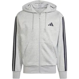 adidas Essentials 3-Streifen Kapuzenjacke Herren grau L