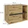 Vicco Waschbeckenunterschrank Viola 2 Schubladen 80 x 60 x 46 cm Braun/Grau