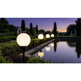 EGLO Kugelleuchte Kunststoff Ø 20 cm 1 x 0,2 Watt schwarz/weiß