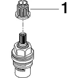 Dornbracht Keramik-Oberteil 1/2"