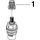Dornbracht Keramik-Oberteil 1/2"