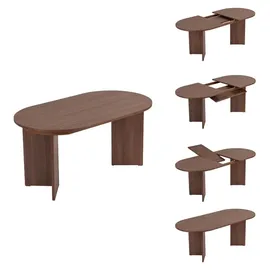 HANAH Home Sablin 160–200 x 75 x 90 cm Walnuss