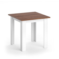 Vicco Esstisch Karlos Esszimmertisch Nussbaum Wohnzimmer Küchentisch 80cm Weiß