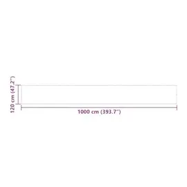 vidaXL Balkonverkleidung 120 x 1000 cm Rot Polyester