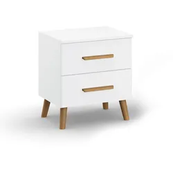 rauch Nachttisch »Skandi« - 47x42x54cm - braun - Holz / Eichenholz