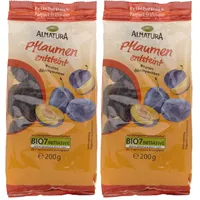 Alnatura Bio Pflaumen, entsteint und getrocknet, 200g (Packung mit 2)