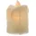MARELIDA LED Mini Kerze gelb flackernd für Laterne H: 6cm inkl. Batterien beige