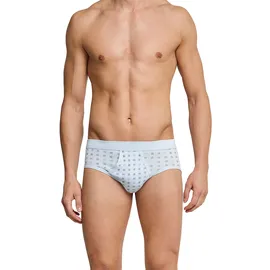 SCHIESSER Slip kariert blau/hellblau/schwarz L 2er Pack