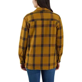 CARHARTT Heavyweight Twill L/S 105576" - Braun/Dunkelbraun (Brn) S