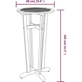vidaXL Gartenbar-Set 5-tlg. Braun