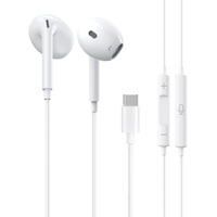 USB-C-Kopfhörer, Typ-C-Ohrhörer, Kabelgebundene In-Ear-Kopfhörer mit Mikrofon und Lautstärkeregler, HiFi-Stereo-USB-C-Ohrhörer für iPhone 15, Samsung S23, iPad Pro, Pixel, Huawei, Oneplus,Xiao-mi usw.