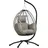 Outsunny Hängesessel oval Grau 1-Sitzer mit Gestell