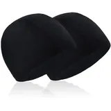 CHAMEEN 2 Stück Badekappe Komfort Stoff Bademütze Weiche Badehaube Schwimmhaube Schwimmkappe Swim Cap Stoffhaube Schwimmen Textilhauben für Jugendliche Erwachsene Damen Kinder