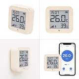 Shelly H&T Gen 3 Matte White Funk-Temperatursensor, -Luftfeuchtesensor Bluetooth, Wi-Fi