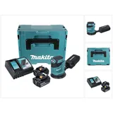 Makita DBO 180 RTJ Akku Exzenterschleifer 18 V 125 mm + 2x Akku 5,0 Ah + Ladegerät + Makpac