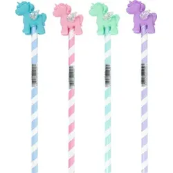 STYLEX Bleistift mit Radiergummi Einhorn 42146 i.Display