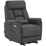 M MCombo Relaxsessel M MCombo elektrisch 78 x 106,5 x 94 cm Grau mit Kissen