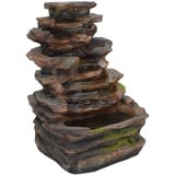 Agora-Tec® Wasserspiel & Zimmerbrunnen Slate sehr angenehmer leiser Wasserlauf 37 cm hoch