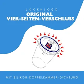 Lock & Lock Kaffeedose rund transparent 0,3 l
