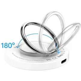 CHOETECH MagSafe induktives Ladegerät mit Handgriff Weiß