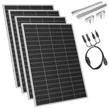 sunshare Ray Lite 800 W Solarmodule mit MC4-Adapterkabel und Universalhalterung
