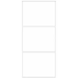 vidaXL Schiebetür rechts 90 x 205 cm weiß
