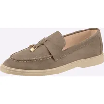 Heine Slipper Damen Khaki 39