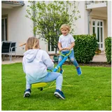 Sandora 40225 Kinder - Wippe 360° Rotation XSS006-50kg Gewicht pro Seite mit Boden - Anker für Spaß im eigenen Garten blau/grün