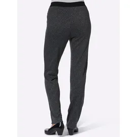 Sieh an! Schlupfhose in schwarz-grau-meliert | Gr.: 52