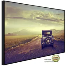 Papermoon Infrarotheizung Oldtimer in der Wüste, Matt-Effekt - bunt