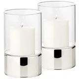 Edzard Windlicht Granada Glas/Silber