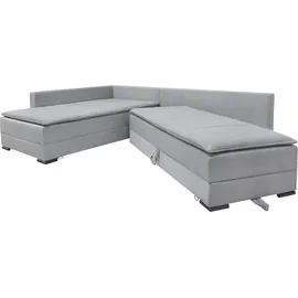 Home Affaire Ecksofa Cord 3-Sitzer Grau