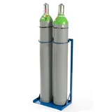 rollcart transportsysteme Gasflaschenständer 2 Flaschen Stahl 1100x560mm blau