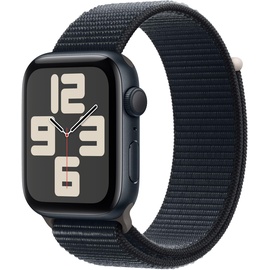 Apple Watch SE 2023 GPS 44 mm Aluminiumgehäuse mitternacht, Sport Loop mitternacht