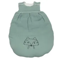 Be Be 's Collection Musselin Winter-Schlafsack wattiert grün, 70 cm,90 cm,110 cm