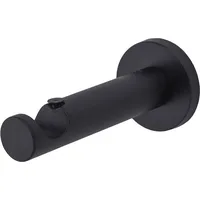 MDEKOR Wandträger 1-läufig Schwarz Matt P Wandhalter mit Metallmontageplatte für 19 mm