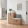 [en.casa] Løten 120 x 97 x 36 cm mit Sitzbank beige / beige