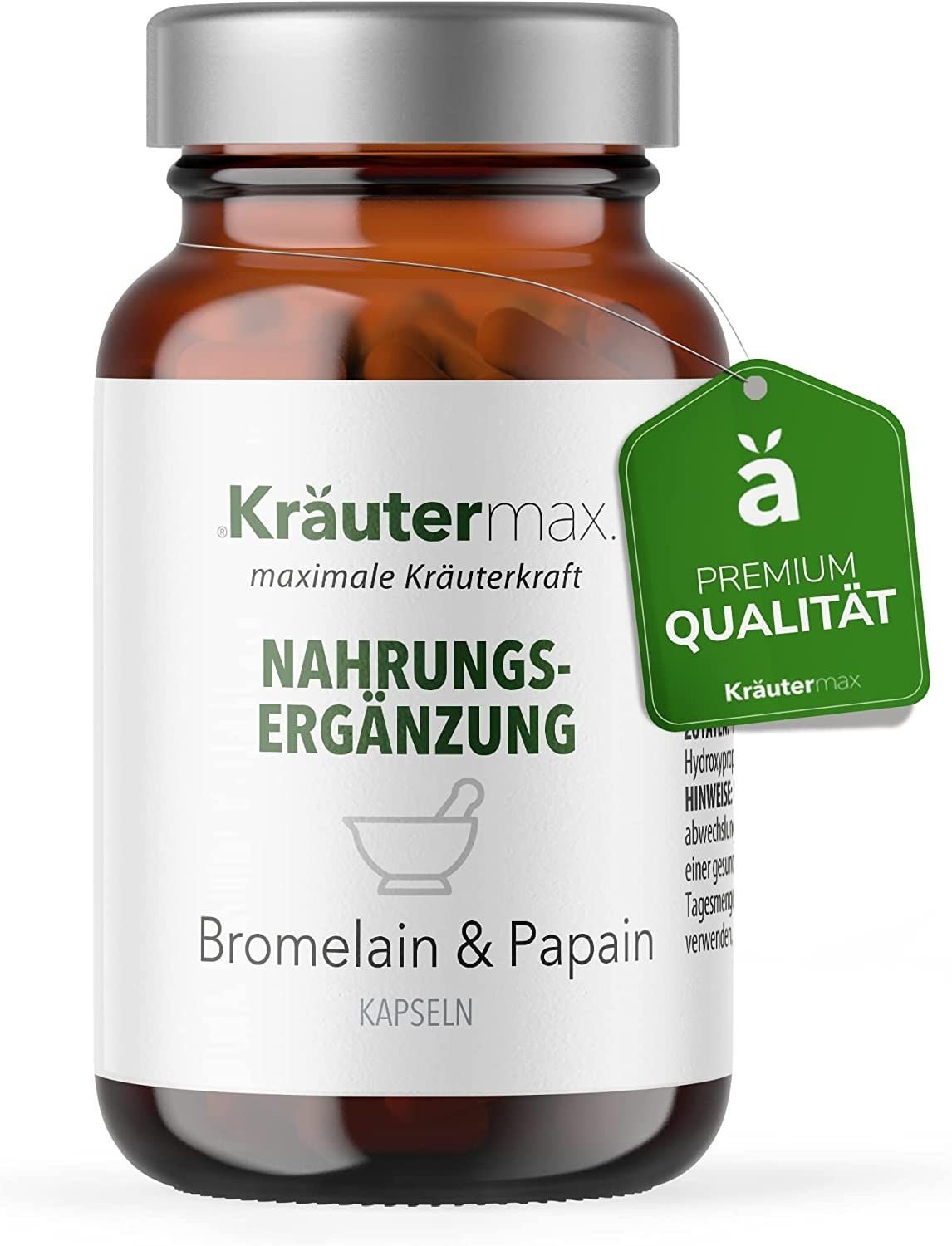 Kräutermax Bromelain und Papain Kapseln 90 St