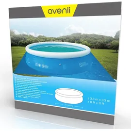 Avenli Bodenschutzplane / Unterlegfolie 330x330cm für Pools bis Ø 300-305cm