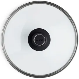 WOLL MADE IN GERMANY, grau (transparent, anthrazit), Ø:24cm, Glas, Deckel, Pfannendeckel