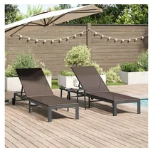 vidaXL Sonnenliege 2-Person 40 x 40 x 41 cm Braun