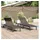 vidaXL Sonnenliege 2-Person 40 x 40 x 41 cm Braun