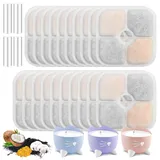 20 Stück Katzenbrunnen Filter, Filter für Katzenbrunnen mit Harz und Aktivkohle, Trinkbrunnen Filter für Katzen und Hunde, Dreifach-Filterun Ersatzfilter Katzen Zubehör Indoor mit 4 Pumpenschläuchen